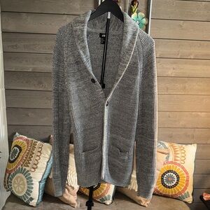 H&M Gray Cardigan Sweater for Men